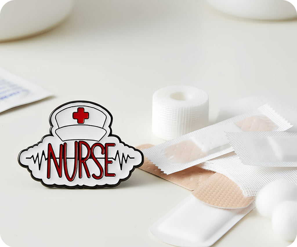 Nurse Red Cross Pin Badge