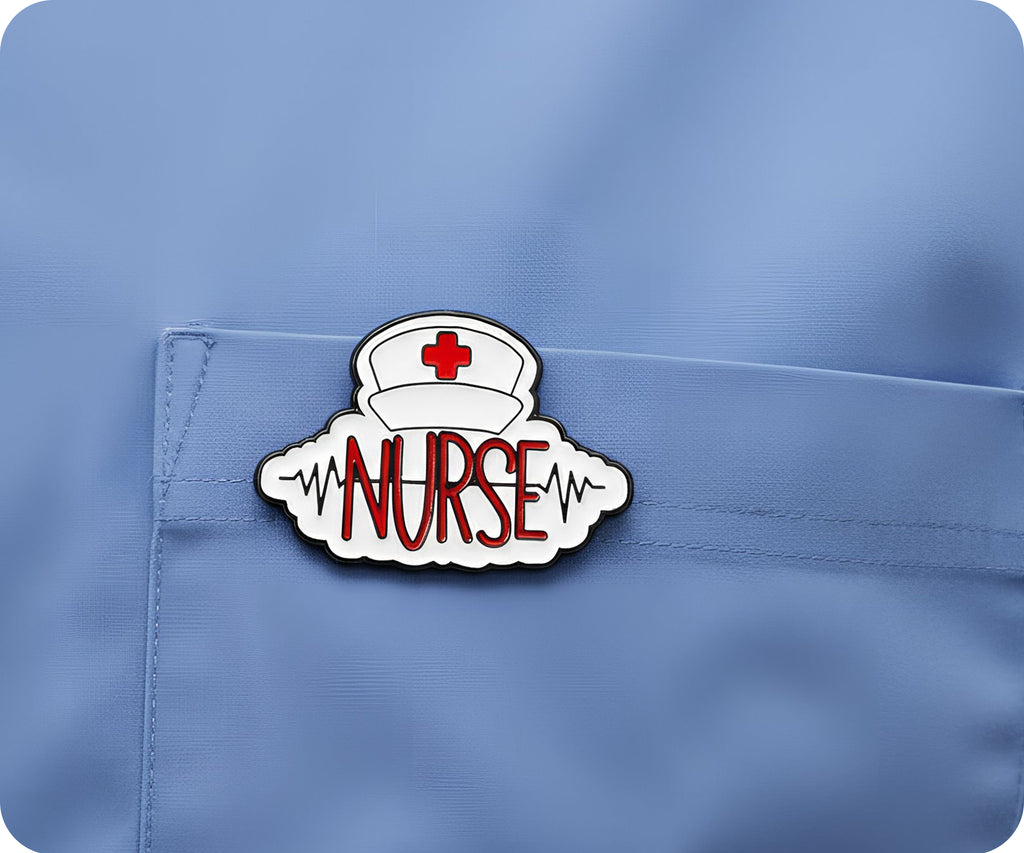 Nurse Red Cross Pin Badge