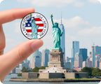 United States Statue of Liberty New York Pin Badge