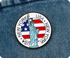 United States Statue of Liberty New York Pin Badge