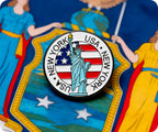 United States Statue of Liberty New York Pin Badge