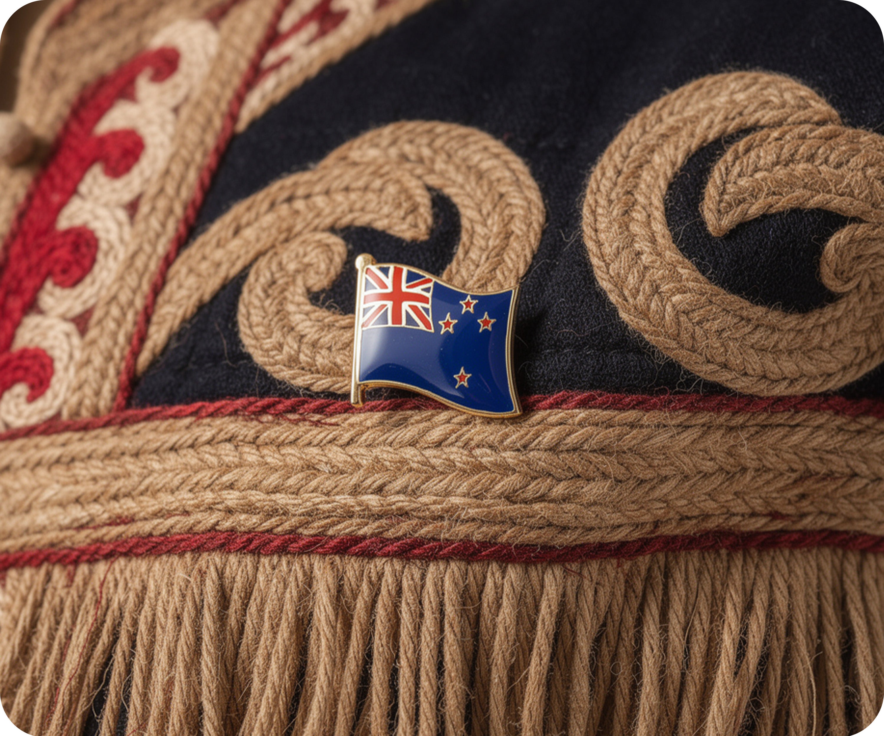 Pin con la bandera de Nueva Zelanda  Imagen secundaria del producto
