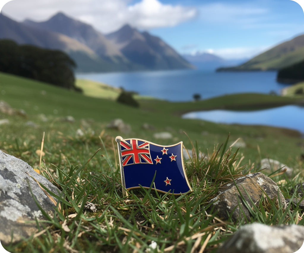 New Zealand Flag Pin Badge