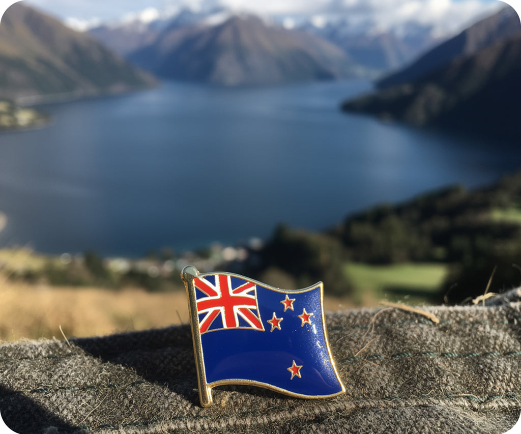 New Zealand Flag Pin Badge