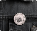 Catch The Day Writer Round Pin Badge