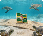 Dominica Flag Pin Badge