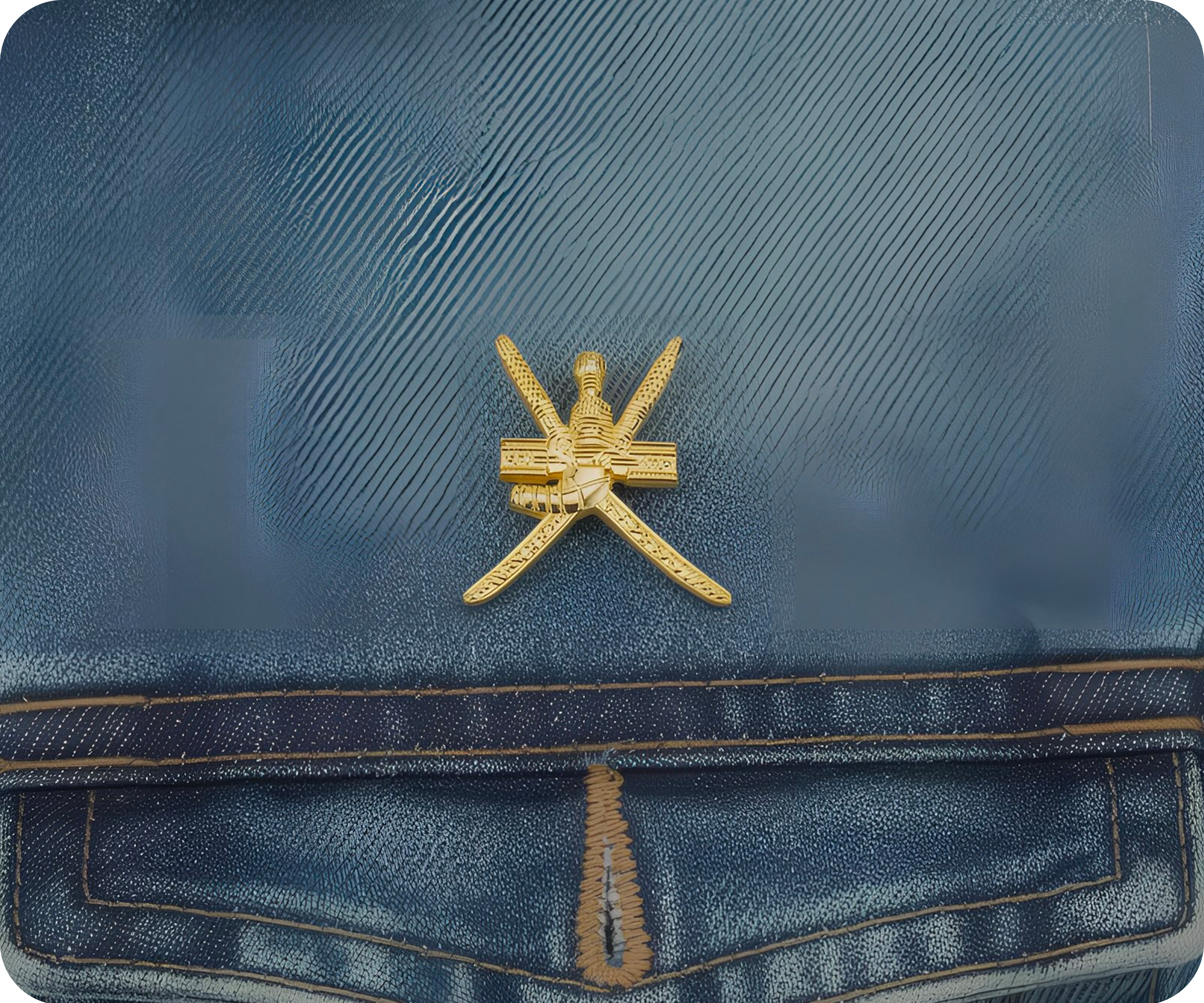 Oman Crossed Swords Pin Badge