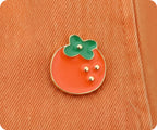 Orange Fruit Pin Badge
