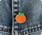 Orange Fruit Pin Badge