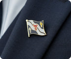 Oxfordshire County English Flag Pin Badge