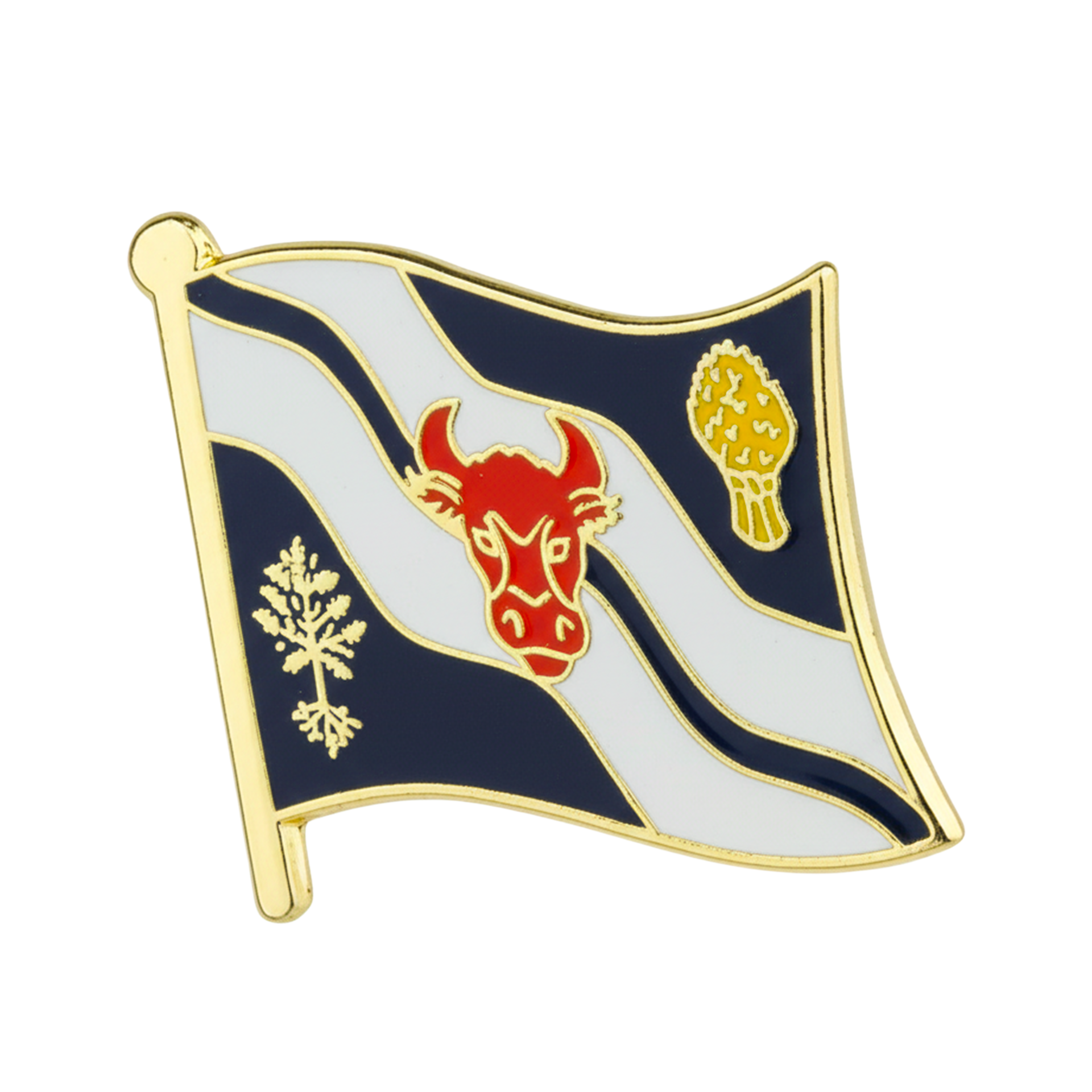 Insignia de pin de la bandera del condado inglés de Oxfordshire Imagen principal del producto