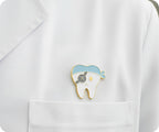 Insignia de alfiler con dientes de pirata para dentista