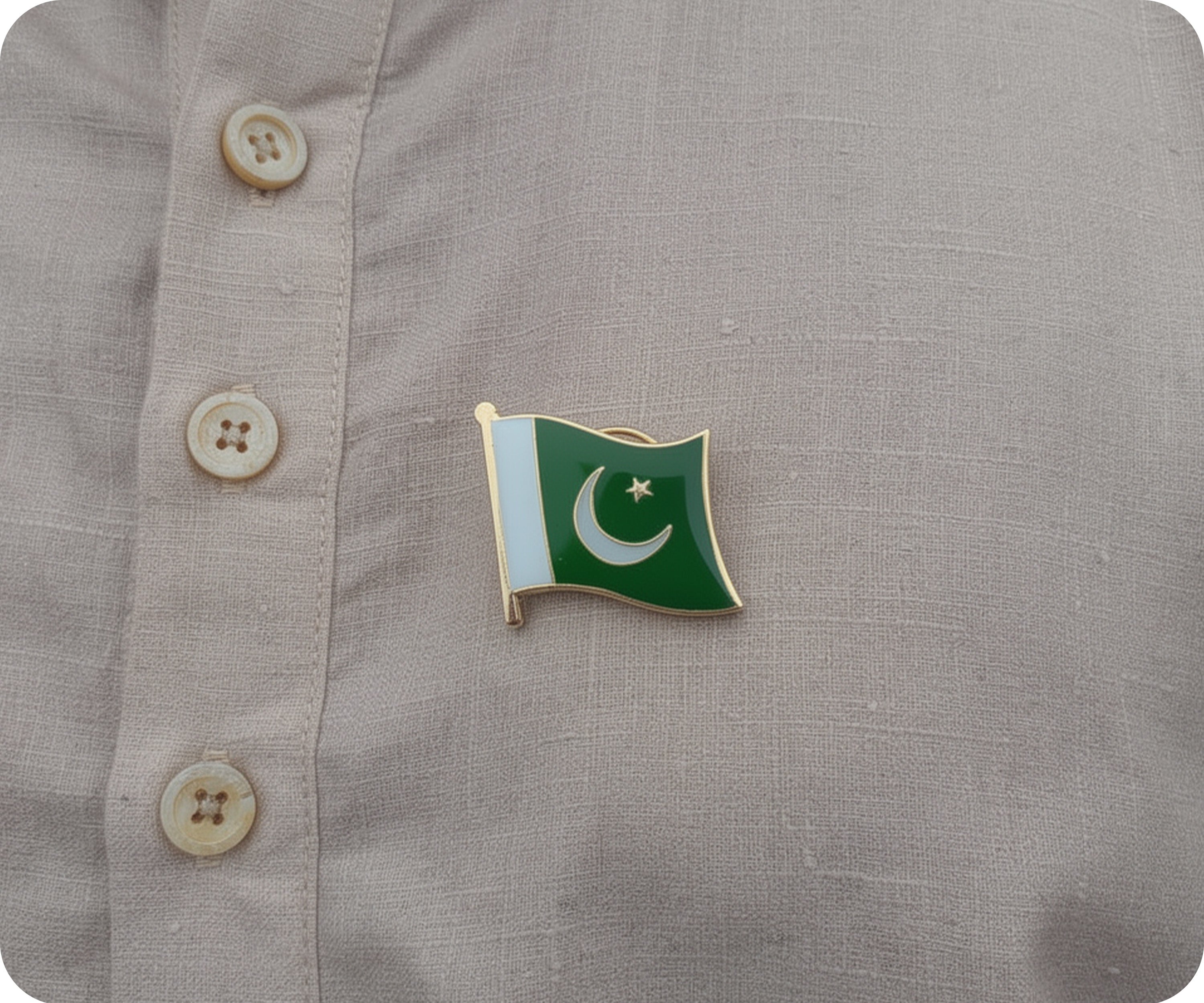 Pakistan Flag Pin Badge