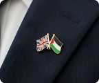 Palestine & United Kingdom Friendship Pin Badge