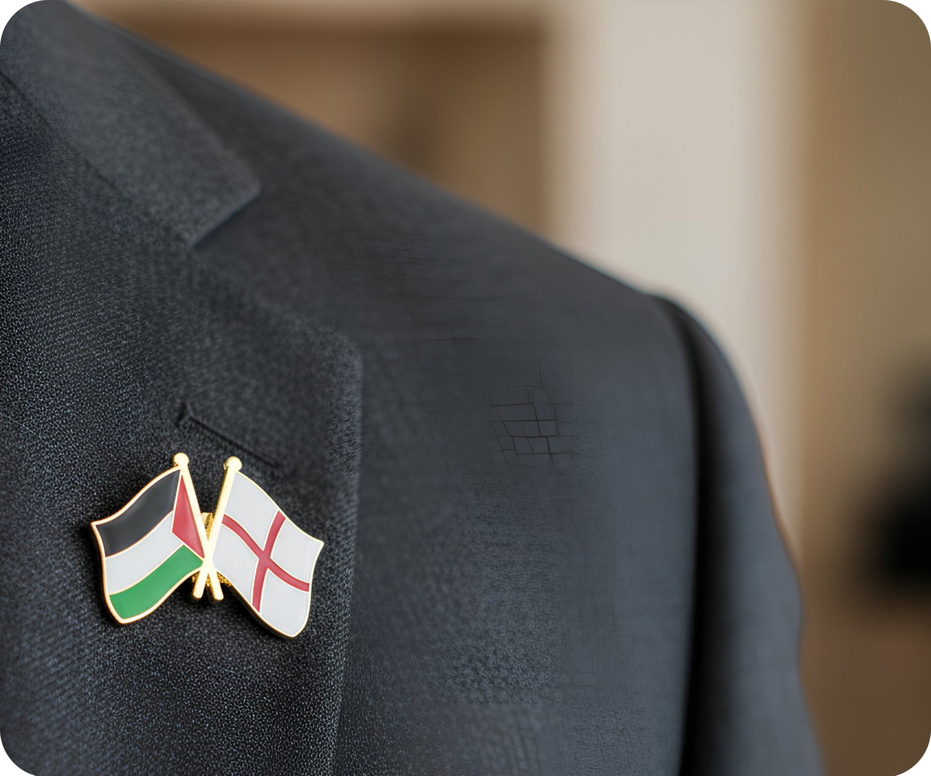 Pin de la amistad entre Palestina e Inglaterra Imagen secundaria del producto