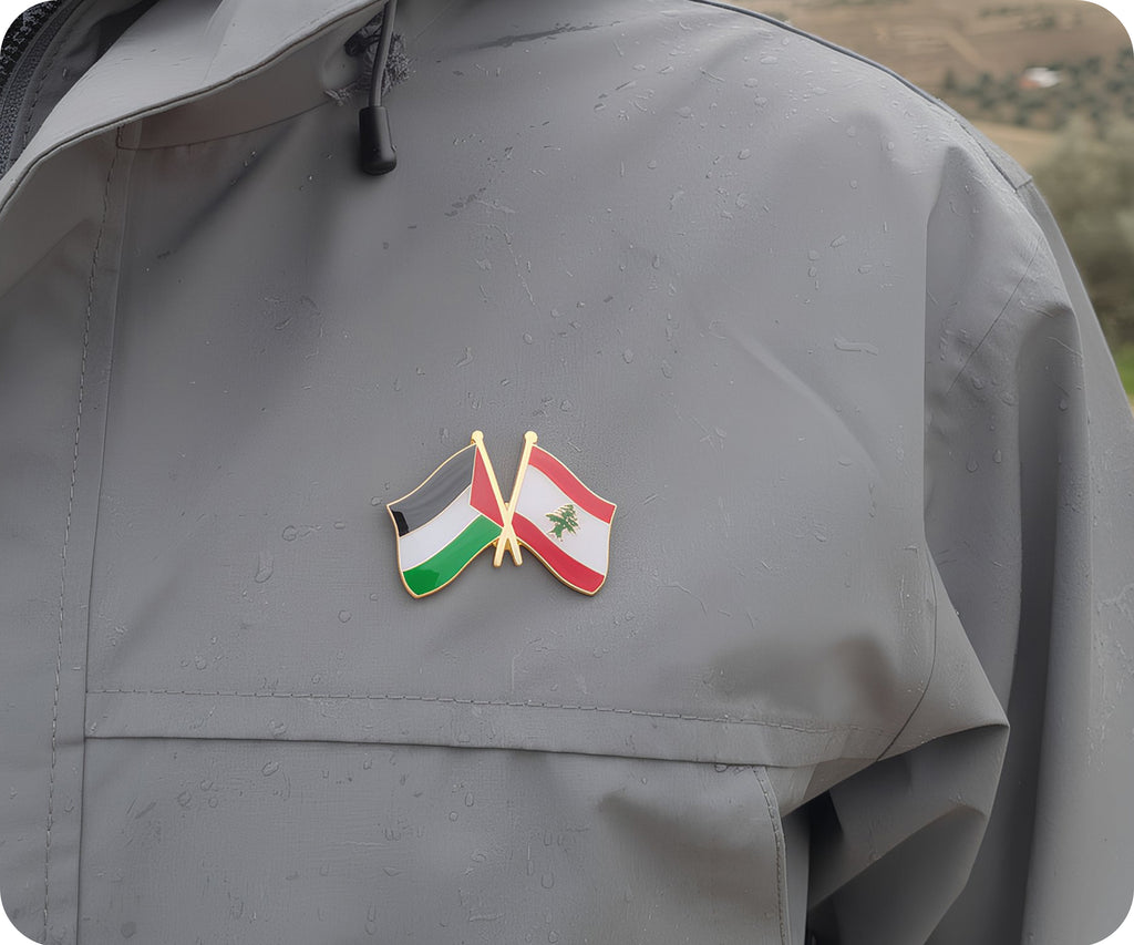 Palestine & Lebanon Friendship Pin Badge