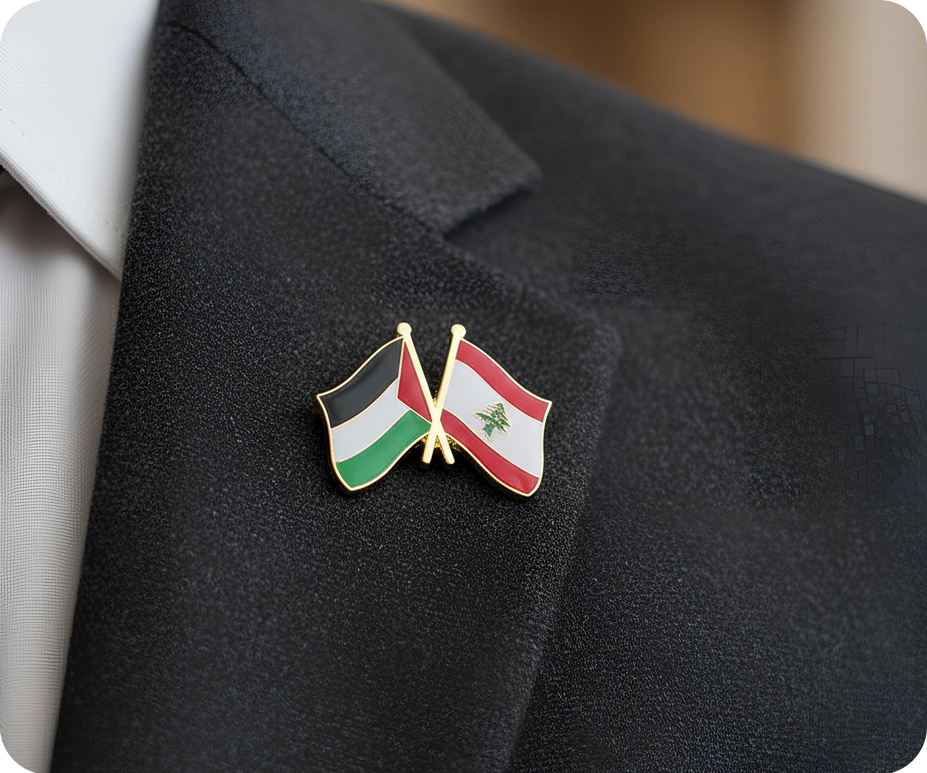 Pin de la amistad entre Palestina y el Líbano Imagen secundaria del producto