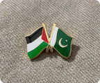 Palestine & Pakistan Friendship Pin Badge