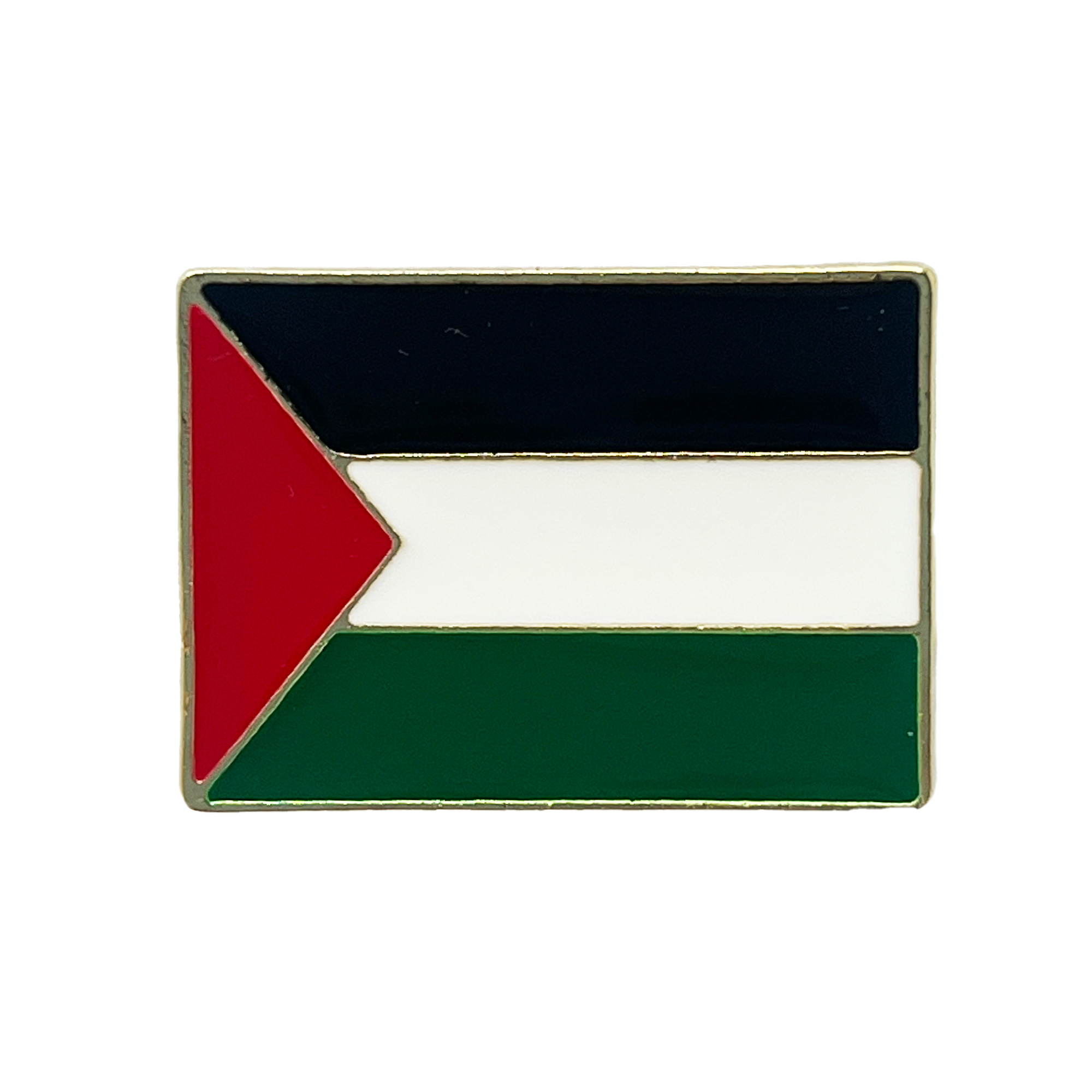 Palestine Rectangle Flag Pin Badge
