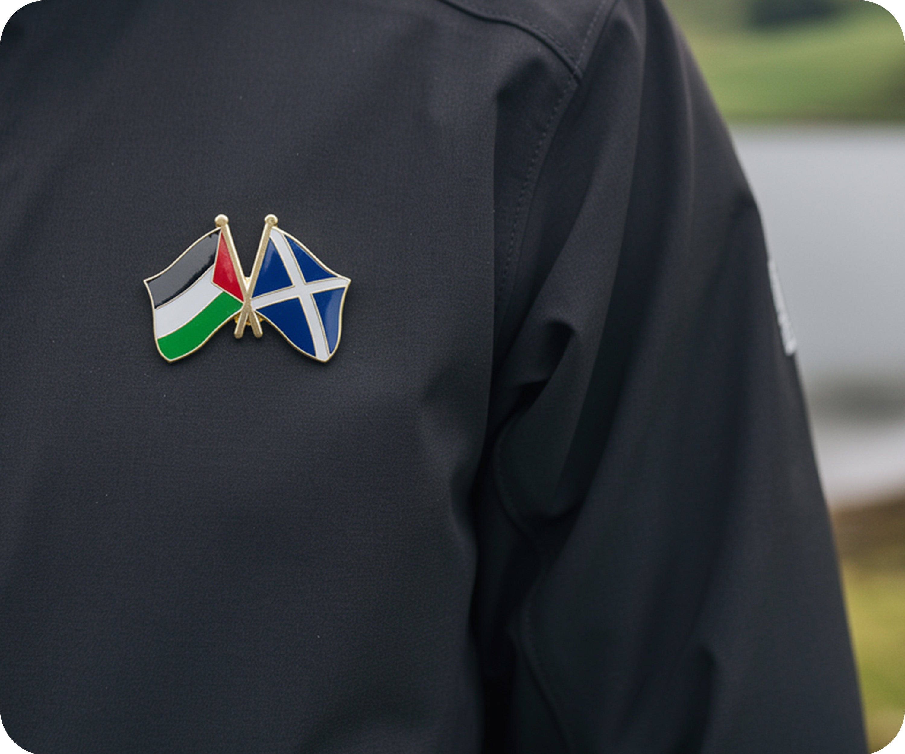 Pin de la amistad entre Escocia y Palestina Imagen secundaria del producto