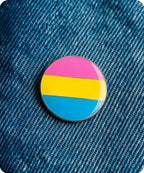 Pansexual Pride Round Flag Enamel Pin Badge