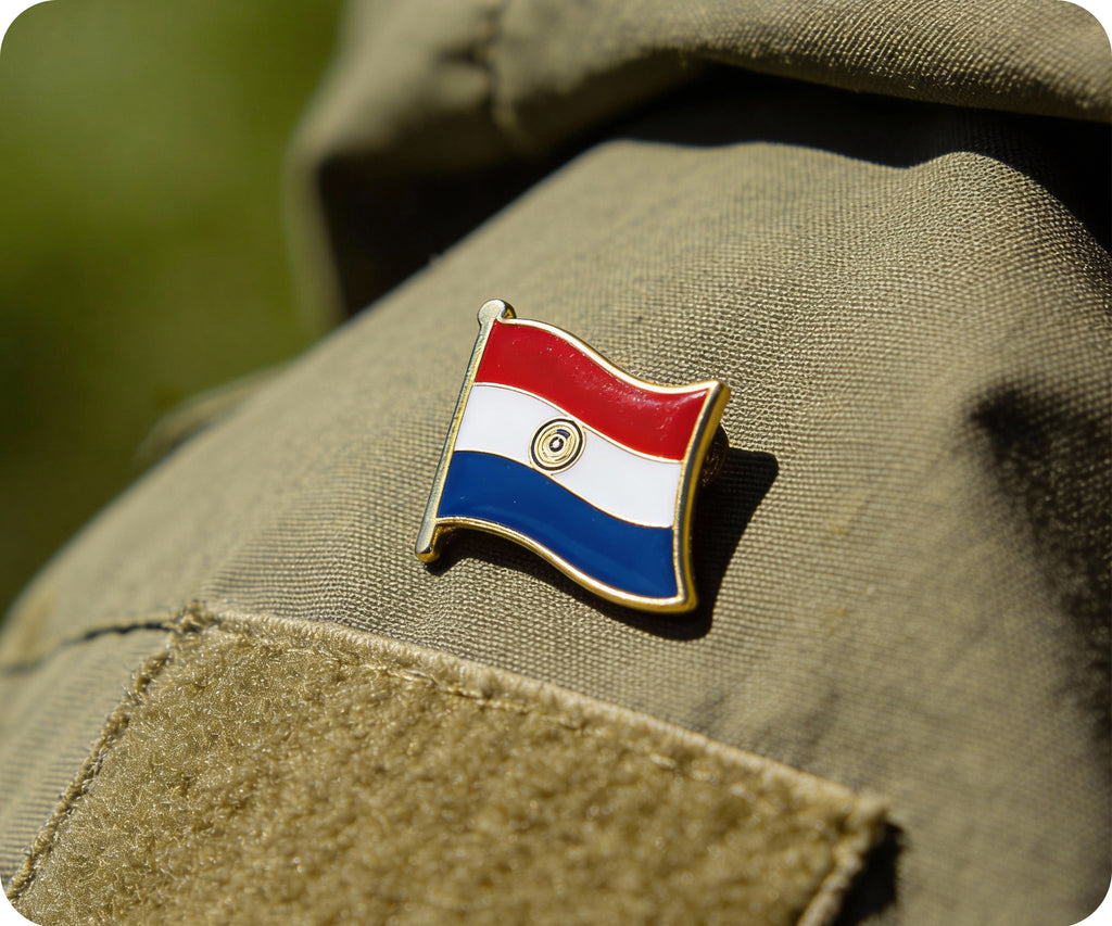 Paraguay Flag Pin Badge