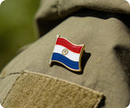 Paraguay Flag Pin Badge