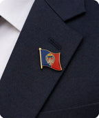 Paris City Flag Enamel Pin Badge