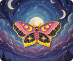 Insignia Pin Espiritual de Polilla Mariposa Mística Rosa y Morada