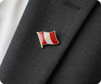 Peru Crest Coat Of Arms Flag Pin Badge