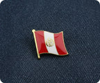 Peru Crest Coat Of Arms Flag Pin Badge