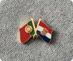 Portugal & Croatia Friendship Pin Badge