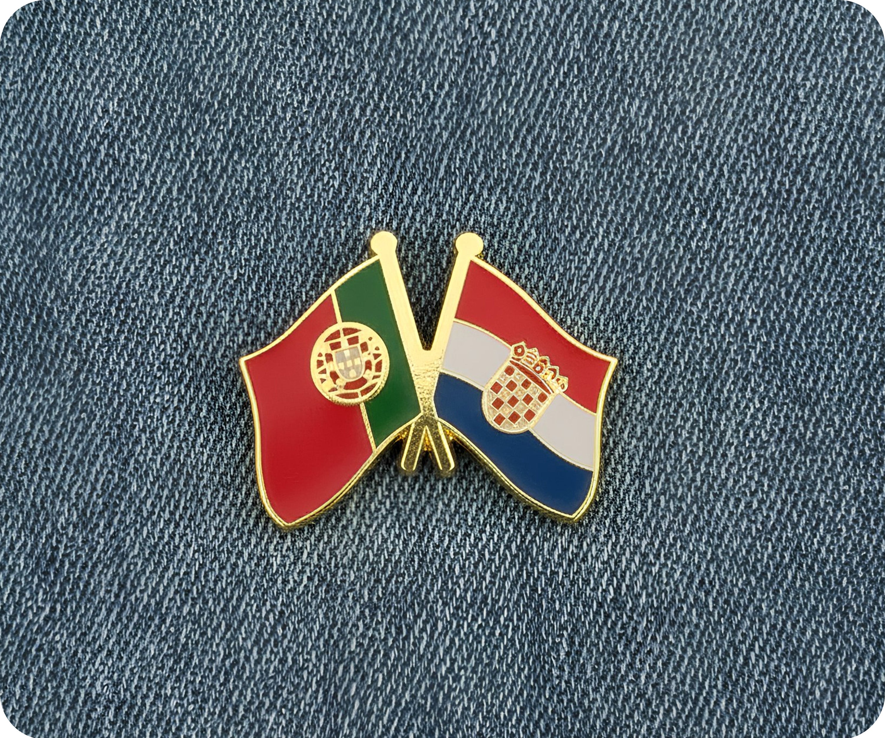Insignia de amistad Portugal y Croacia Imagen secundaria del producto