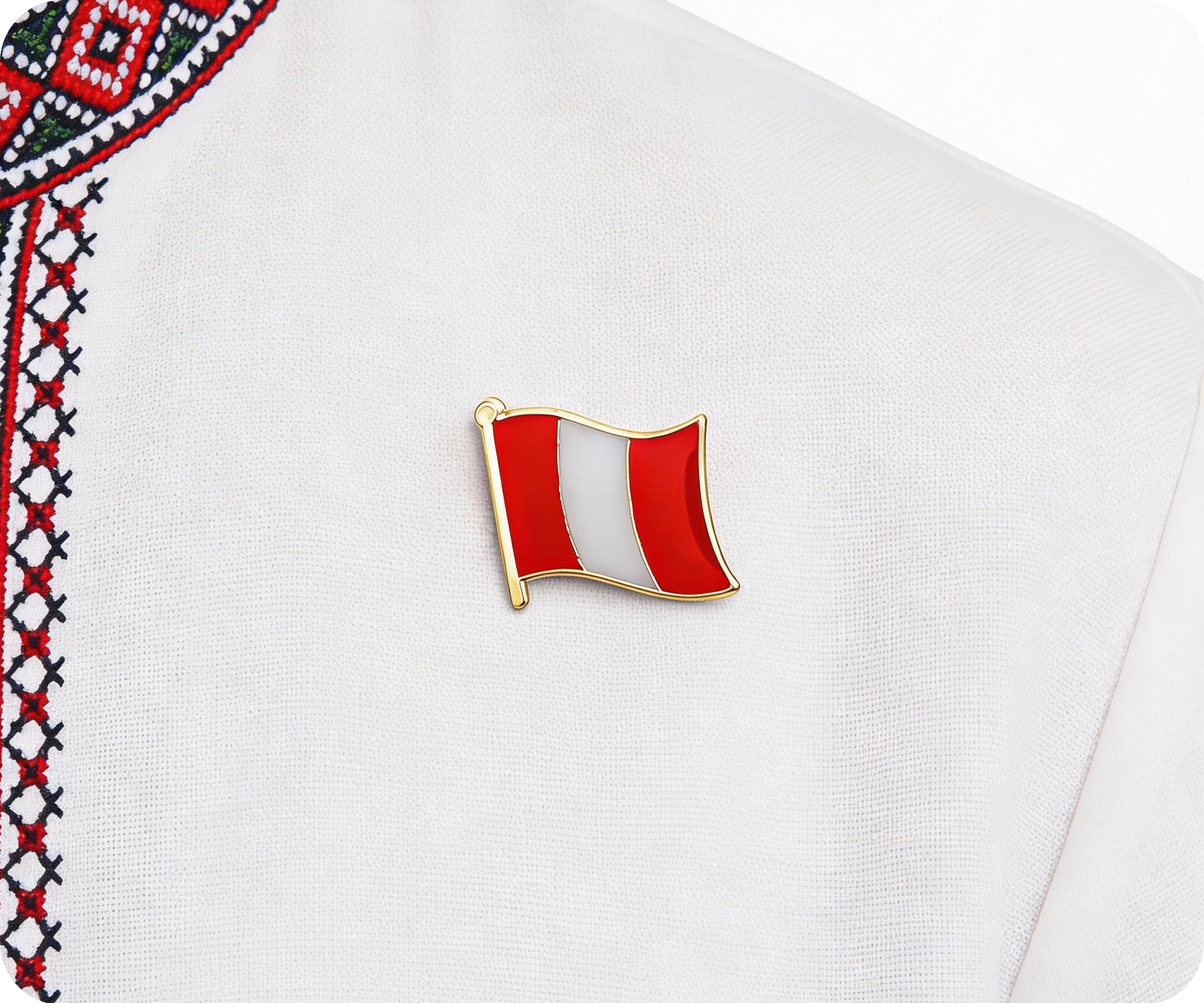 Peru Flag Pin Badge