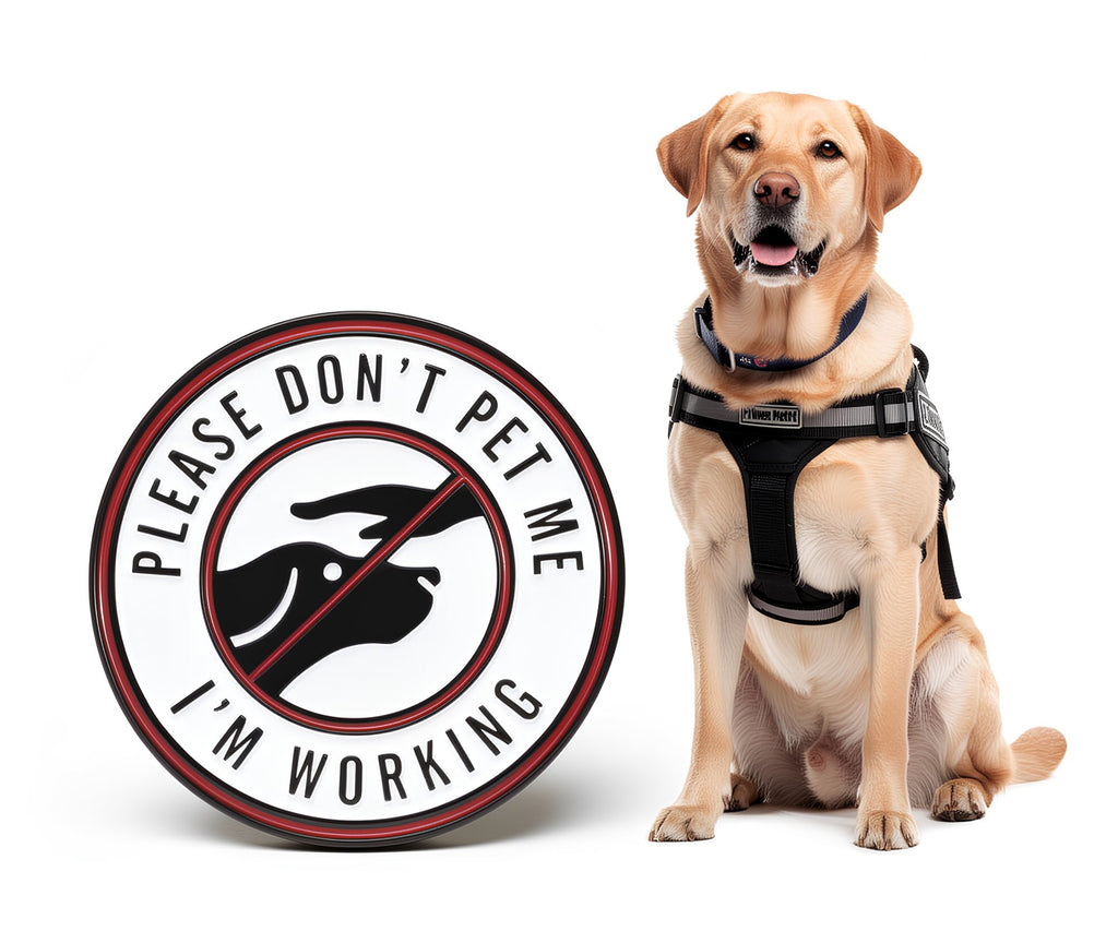 Don't Pet Me I'm Working Pin Badge
