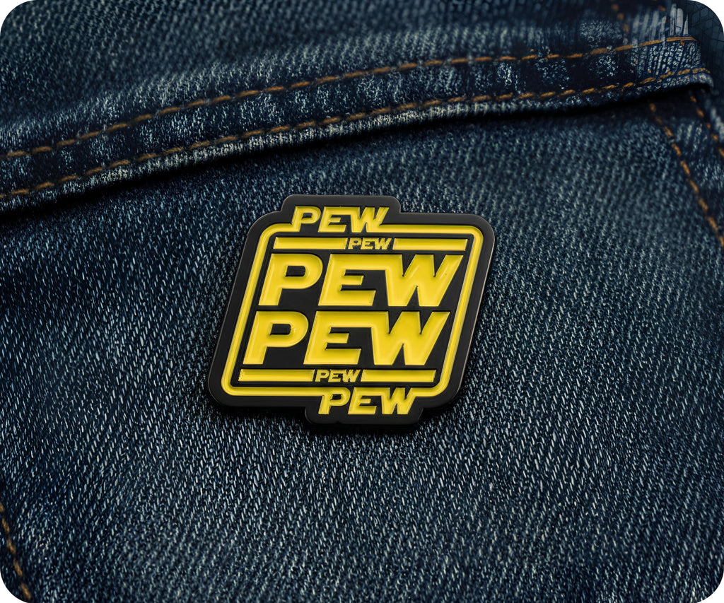 Pew Pew Pew! Space Pin Badge