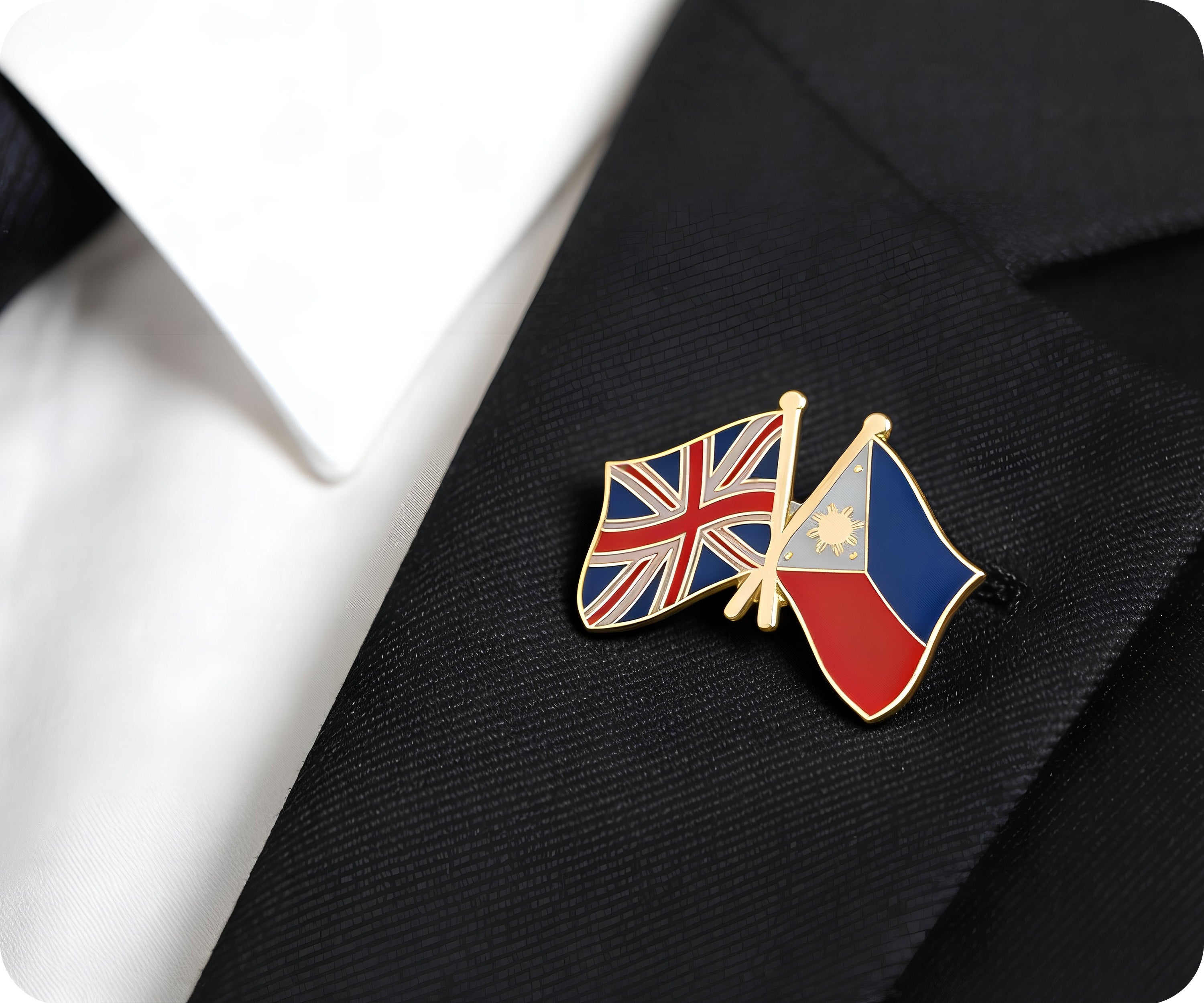 Pin de amistad entre Filipinas y el Reino Unido Imagen secundaria del producto