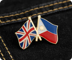 Philippines & United Kingdom Friendship Pin Badge