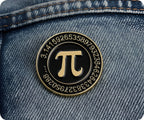 Mathematical Pi Number Pin Badge
