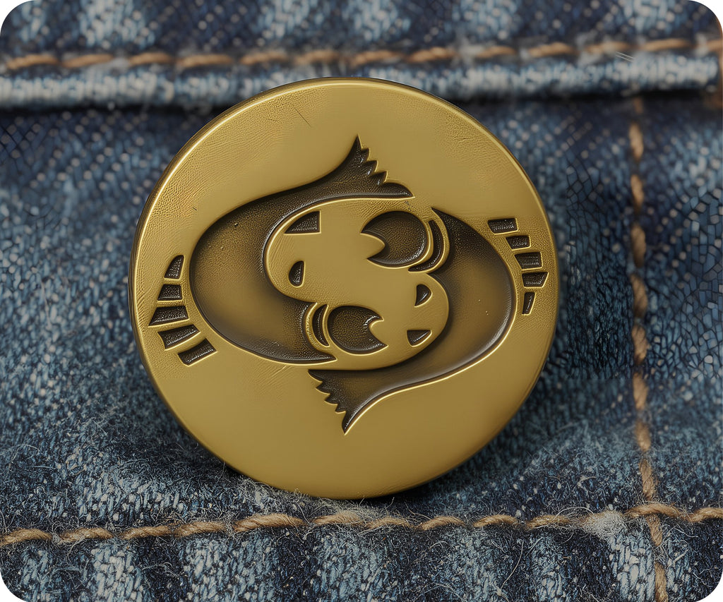Pisces Zodiac Sign Pin Badge