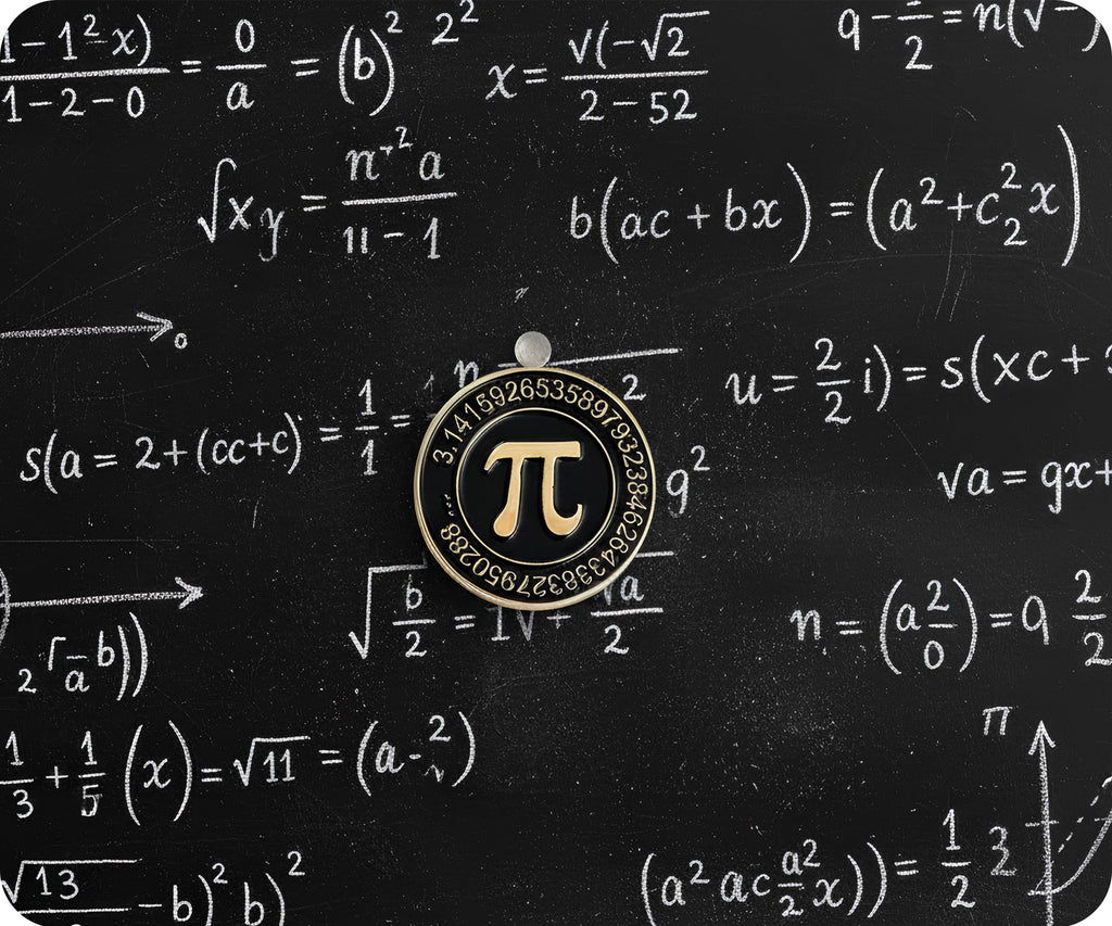 Mathematical Pi Number Pin Badge