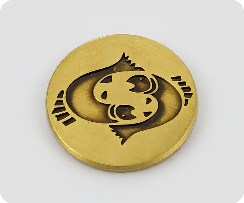 Pisces Zodiac Sign Pin Badge