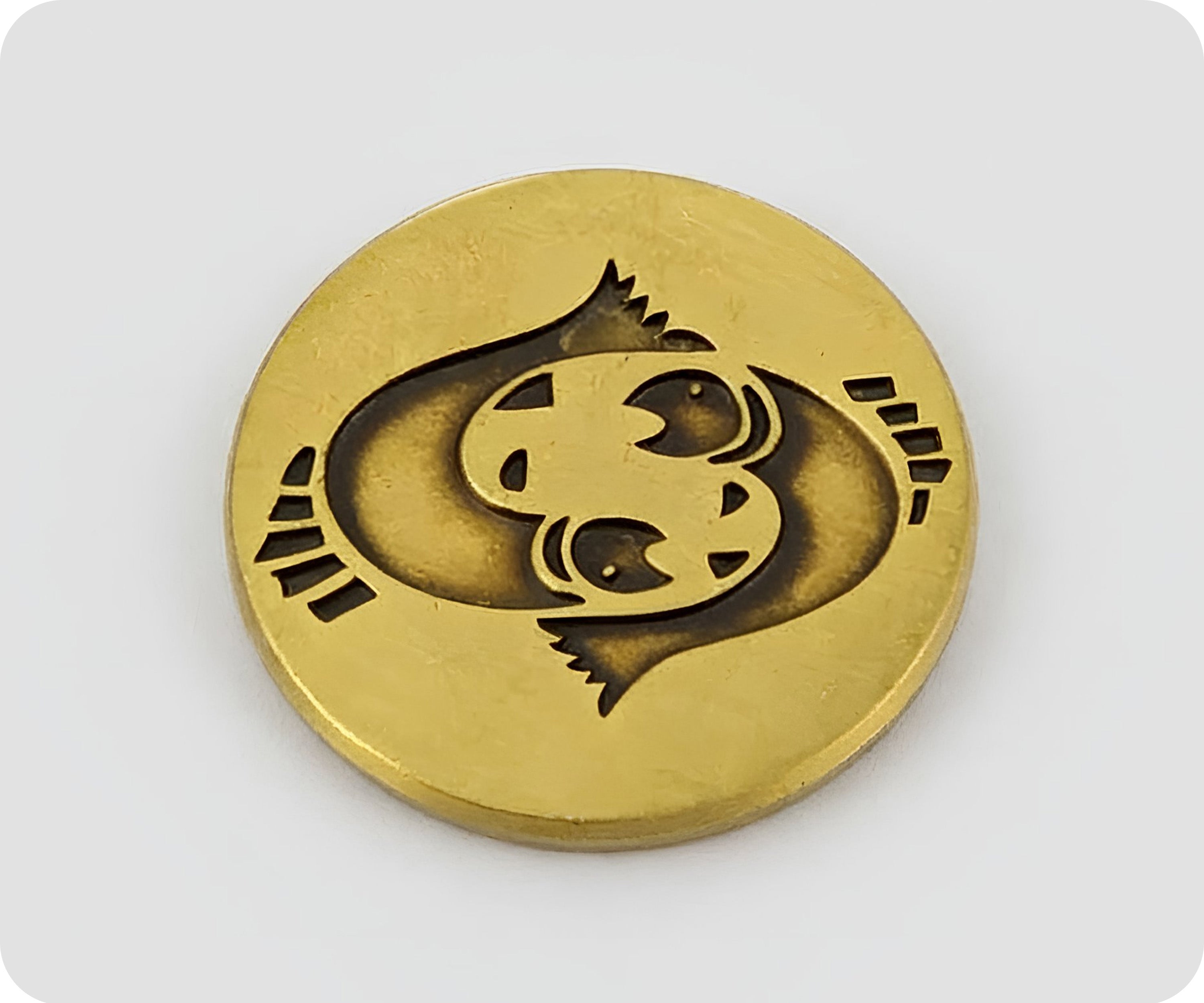 Pisces Zodiac Sign Pin Badge