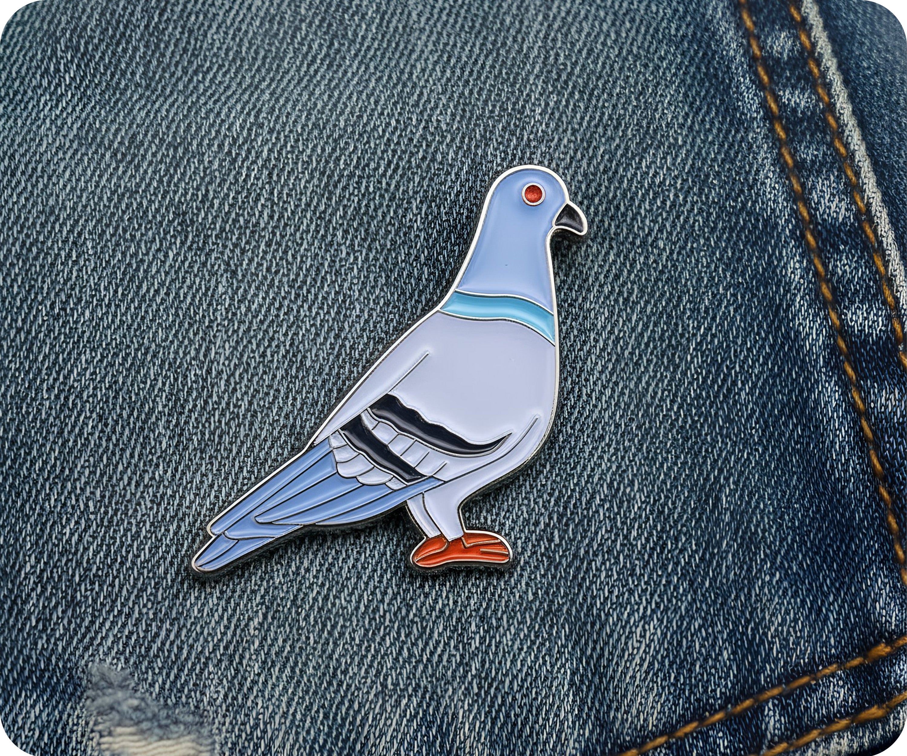 Pin de Solapa de Pájaro Paloma Imagen secundaria del producto
