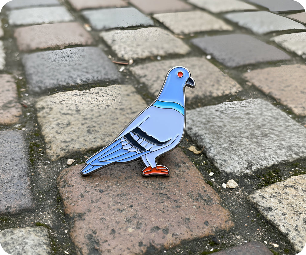 Pigeon Bird Pin Badge