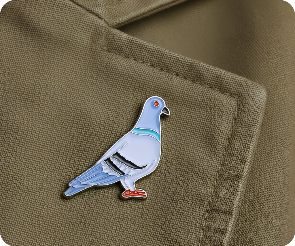 Pigeon Bird Pin Badge