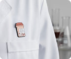 Serotonin Pill Bottle Funny Pin Badge