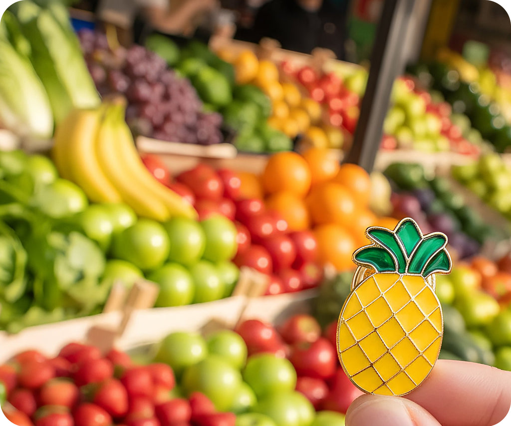 Pineapple Fruit Pin Badge