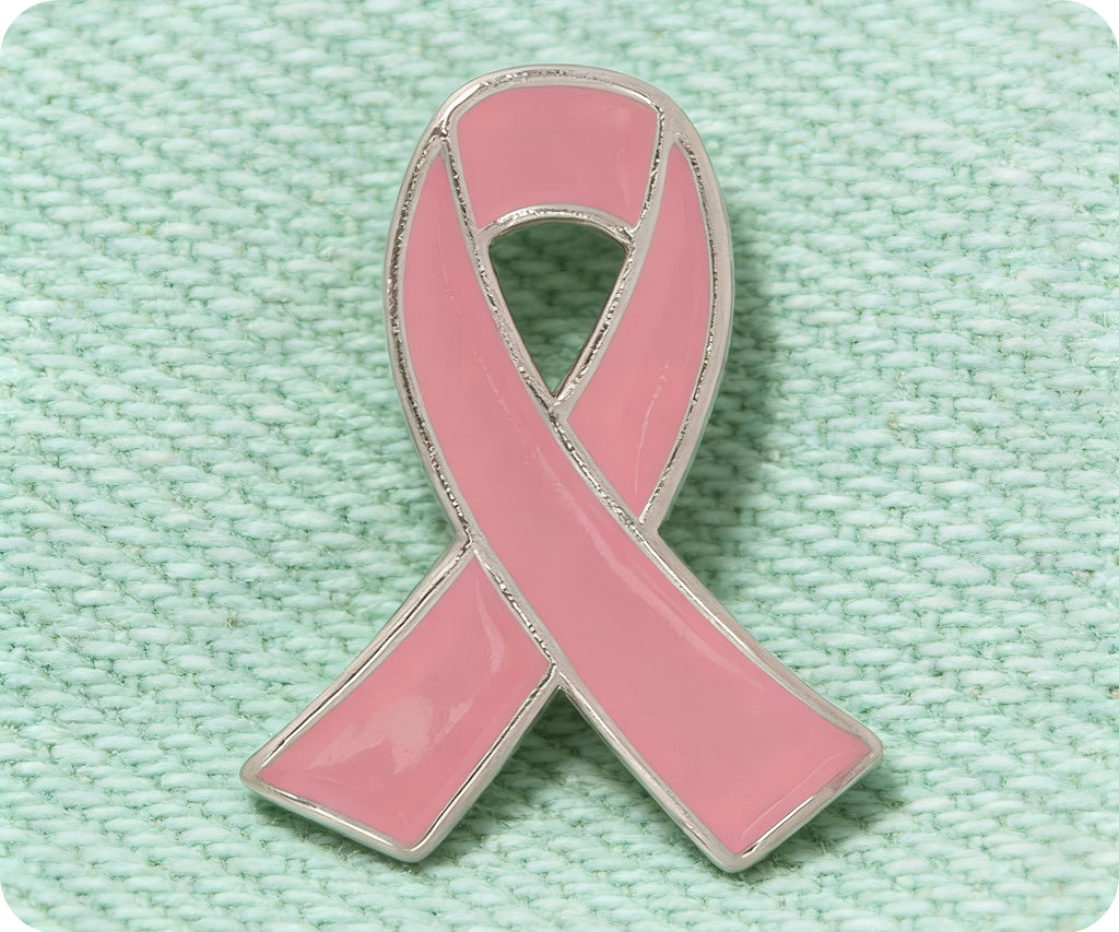 Pink Ribbon Pin Badge