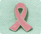 Pink Ribbon Pin Badge
